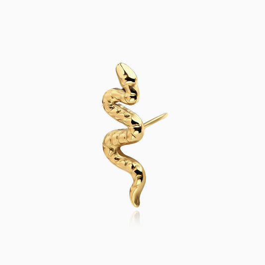 18Kt Gold PVD Titanium Threadless Snake Top