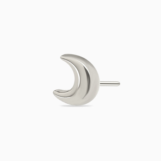Titanium Threadless Crescent Moon Top.