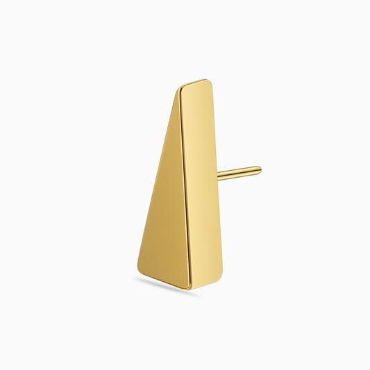 18Kt Gold PVD Titanium Threadless Triangular Spike Top