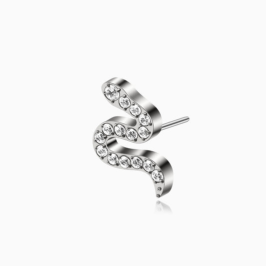 Titanium Threadless Paved Snake Top
