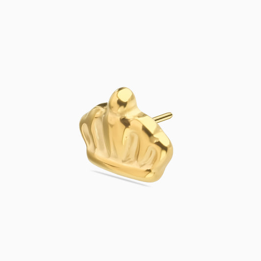 18Kt Gold PVD Titanium Threadless Crown Top