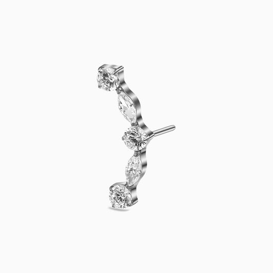 Titanium Threadless Curved Cluster Top