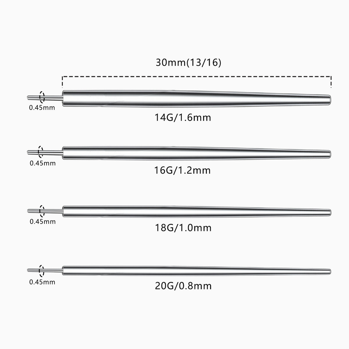 Threadless Pin Insertion Tapers