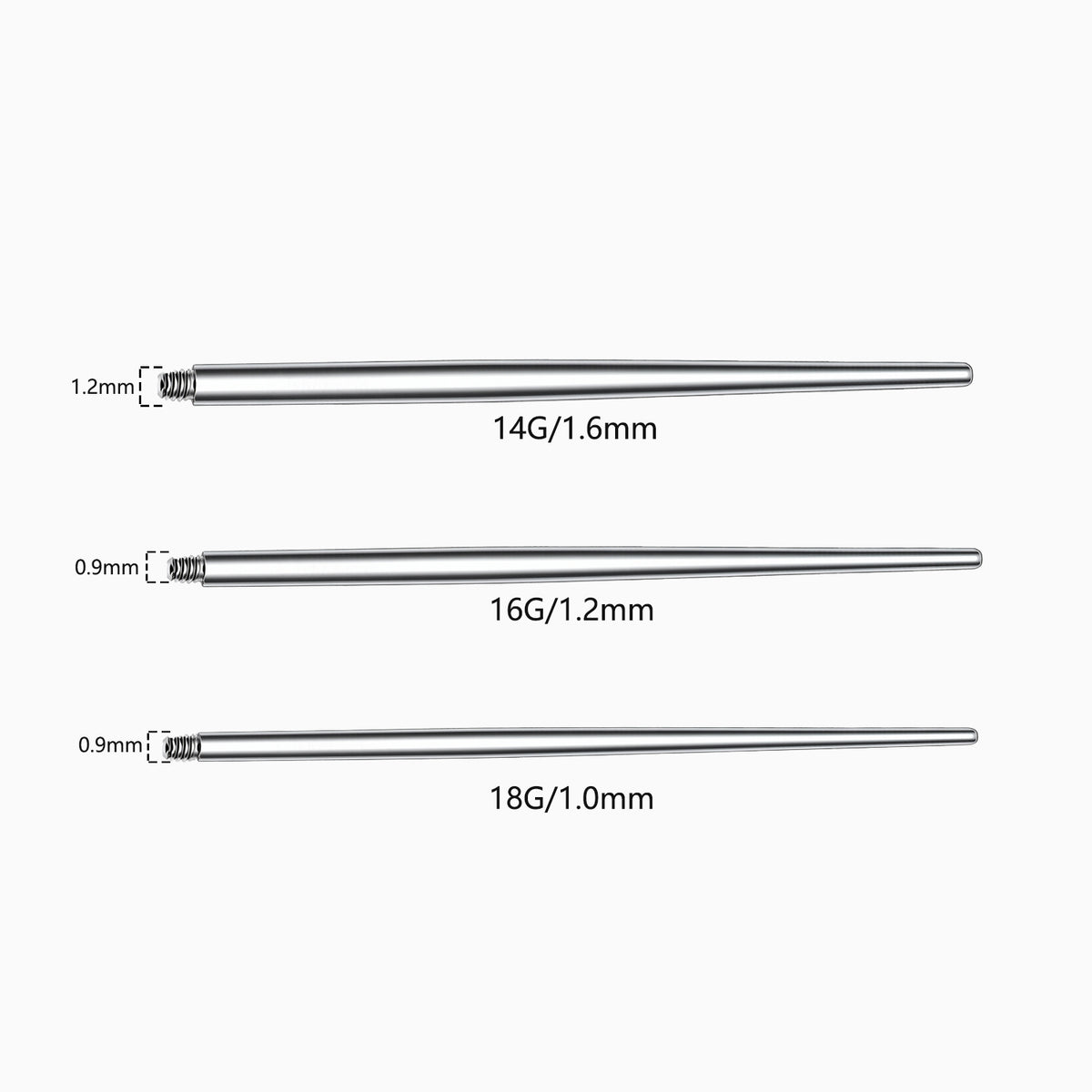 Titanium Internally Threaded Insertion Pin