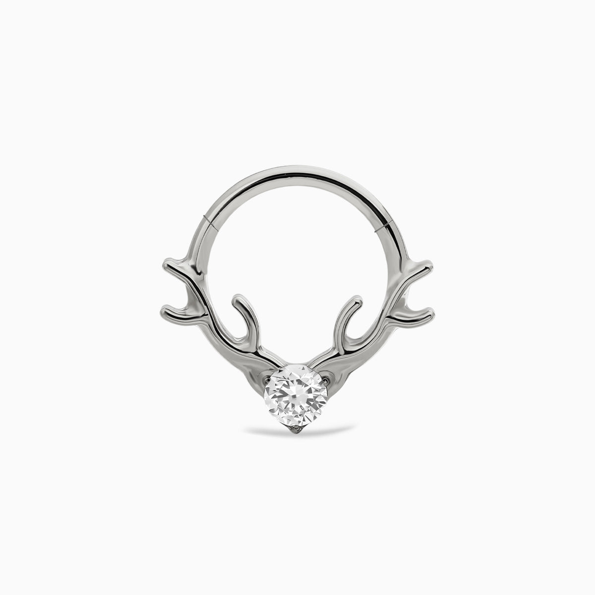 Titanium Antler Front Facing Hinged Clicker