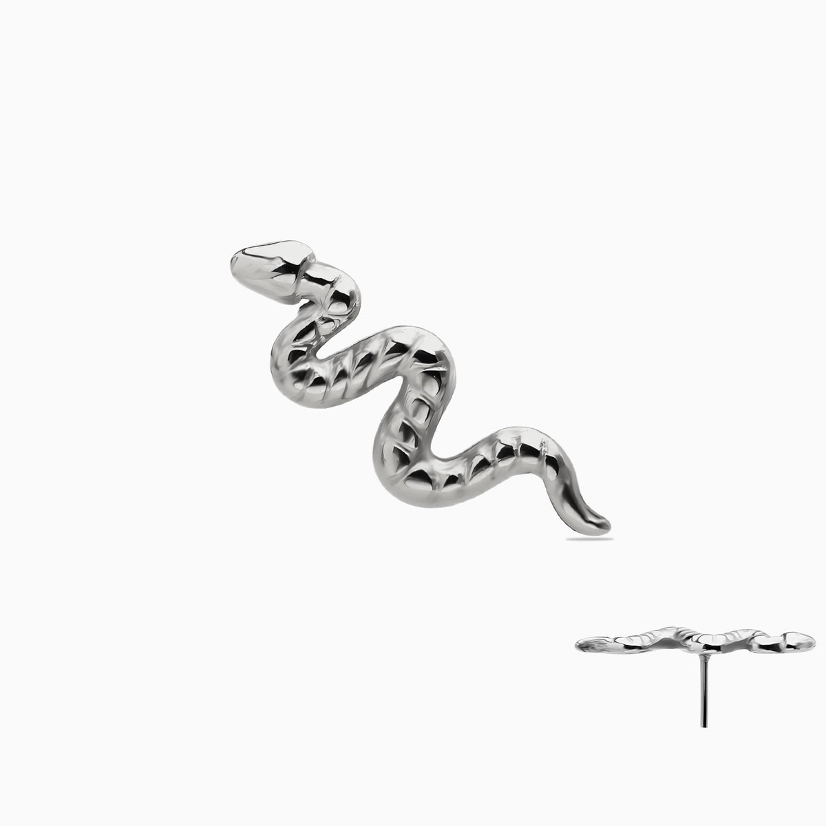 Titanium Threadless Snake Top