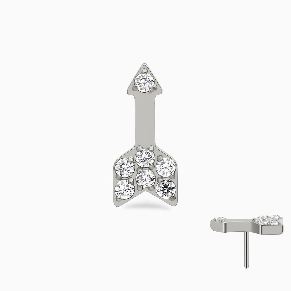 Titanium Threadless Arrow Cluster Top