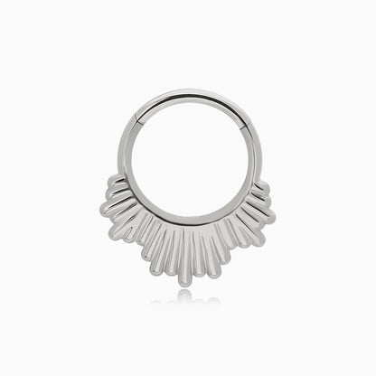 Titanium Sunburst Front Facing Hinged Segment Clicker