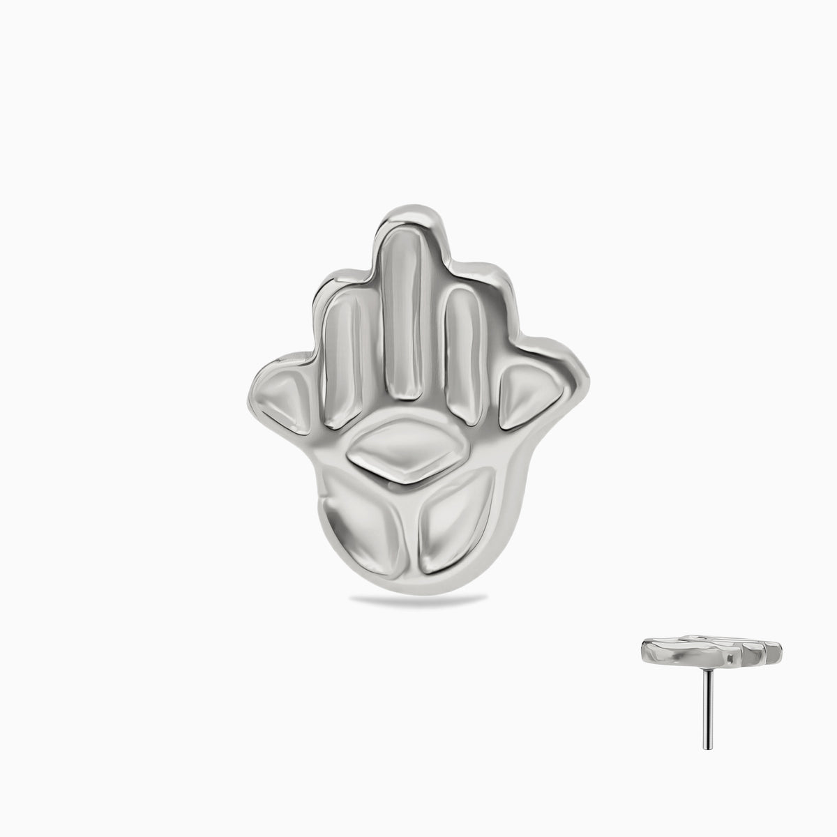 Titanium Threadless Hamsa Hand Top