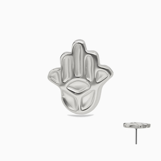 Titanium Threadless Hamsa Hand Top