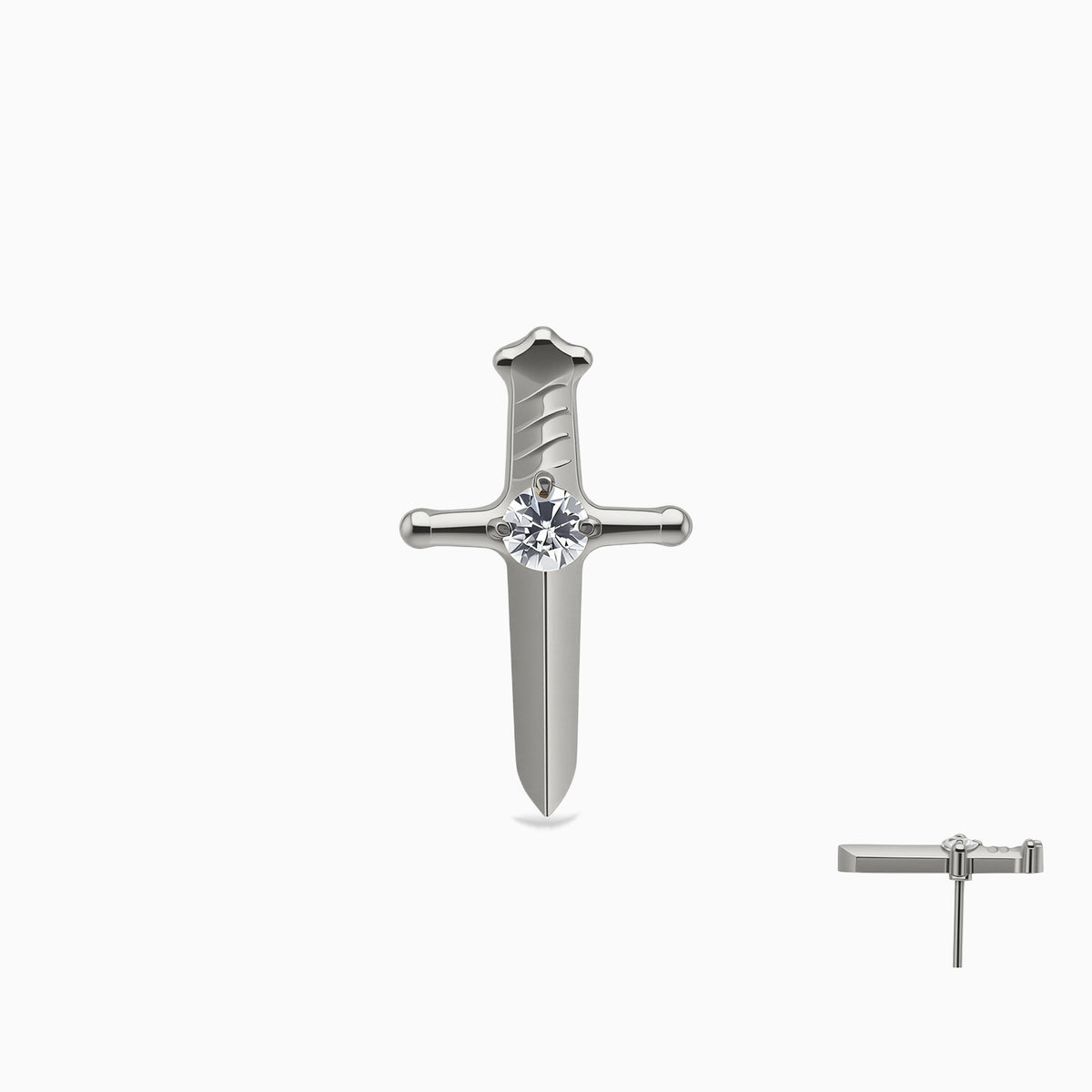 Titanium Threadless Dagger Top.