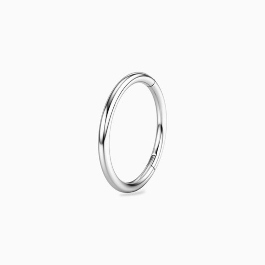 Titanium Hinged Hoop Ring.