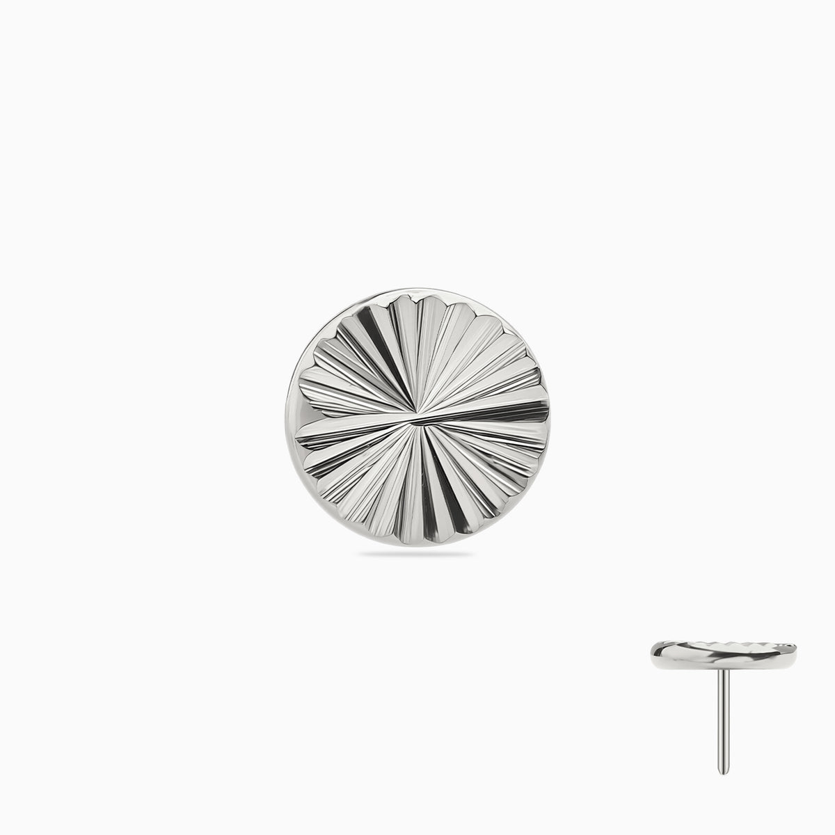 Titanium Threadless Sunburst Top