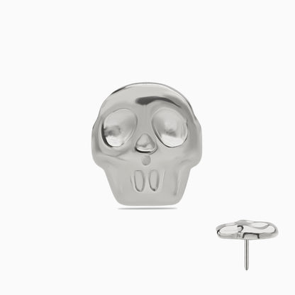 Titanium Threadless Skull Top