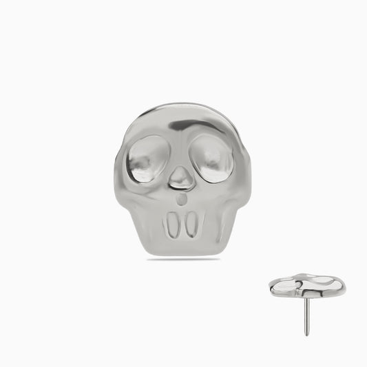 Titanium Threadless Skull Top