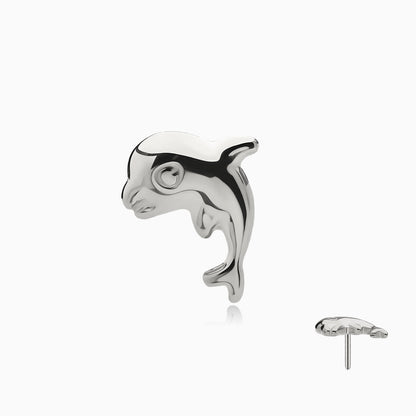 Titanium Threadless Dolphin Top