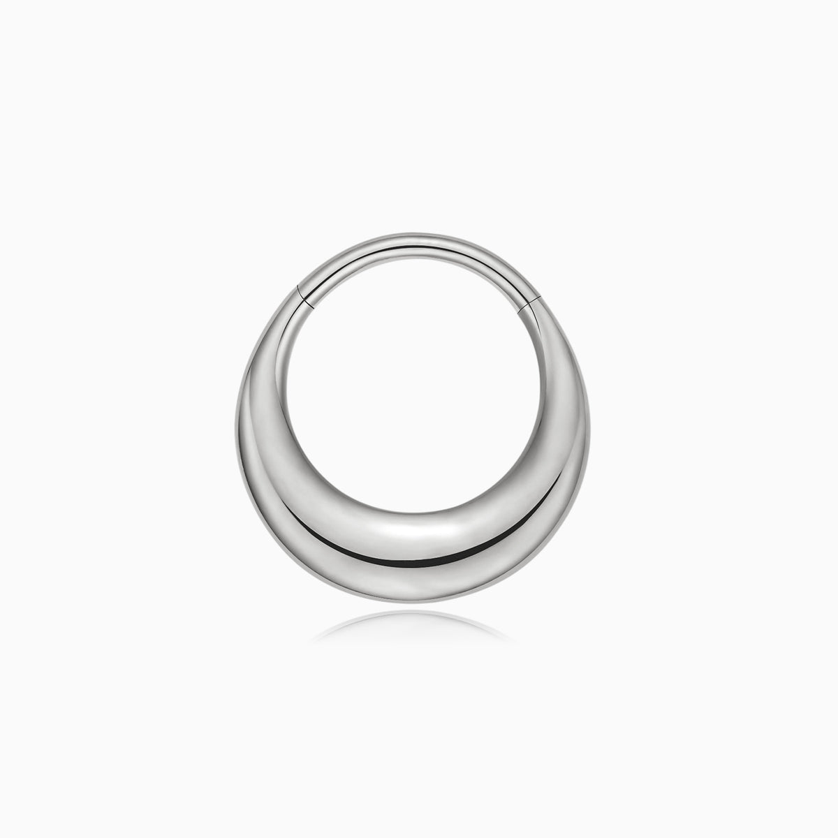 Titanium Sleek Dome Septum Front Facing Hinged Segment Clicker