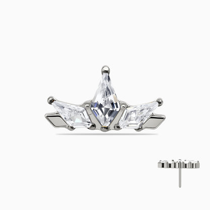 &nbsp;Titanium Threadless Crown Top
