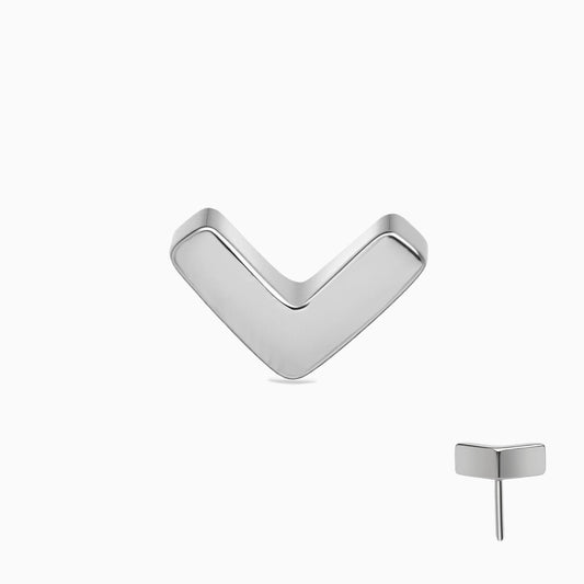 Titanium Threadless V-Shape Top.