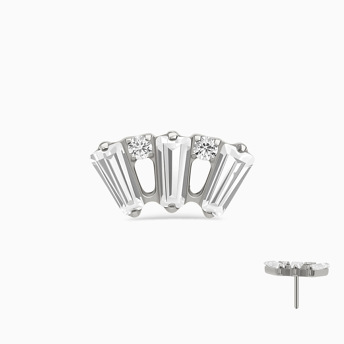 Titanium Threadless Fan Cluster Top