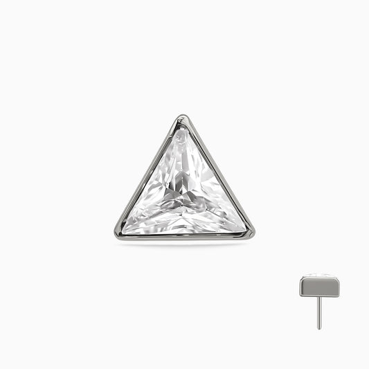 Titanium Threadless Trillion Bezel Top