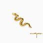 18Kt Gold PVD Titanium Threadless Snake Top