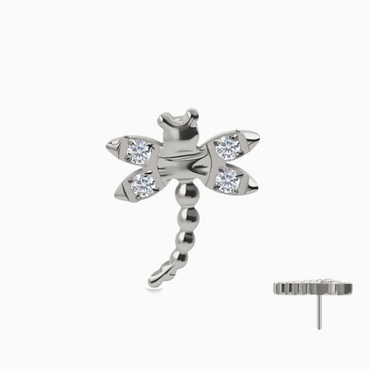 Titanium Threadless Dragonfly Top