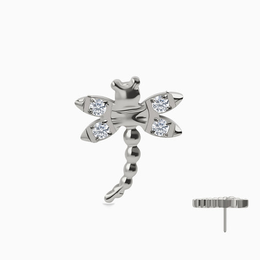 Titanium Threadless Dragonfly Top