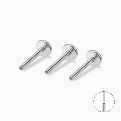 Titanium Threadless Labret with 4mm Base