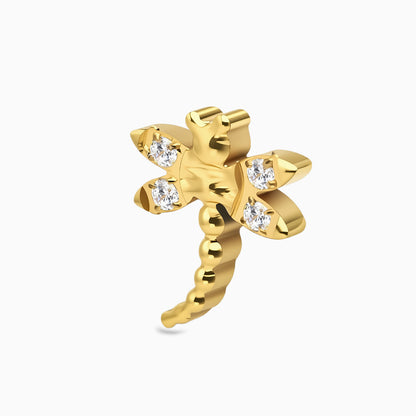 18Kt Gold PVD Titanium Threadless Dragonfly Top