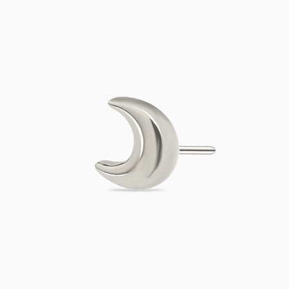 Titanium Threadless Crescent Moon Top.