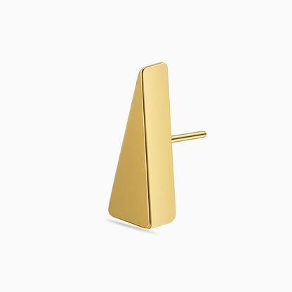 18Kt Gold PVD Titanium Threadless Triangular Spike Top