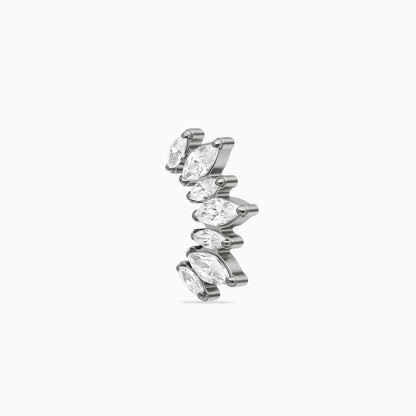 Titanium Internally Threaded Marquise CZ Crown Top