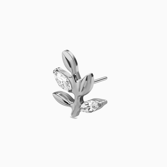 Titanium Threadless Leaf Top
