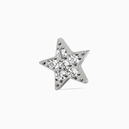 Titanium Internally Threaded CZ Star Top