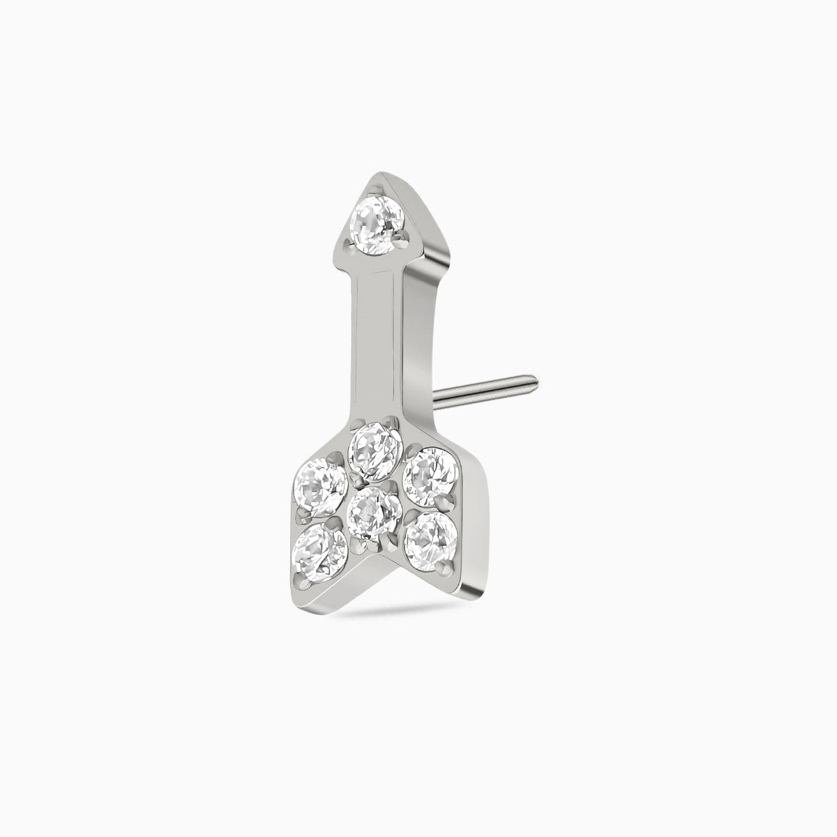 Titanium Threadless Arrow Cluster Top