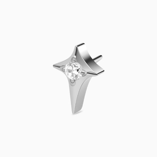 Titanium Threadless Four-Point Star Gem Top