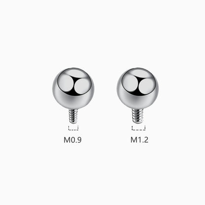 Titanium Internally Threaded Ball Top