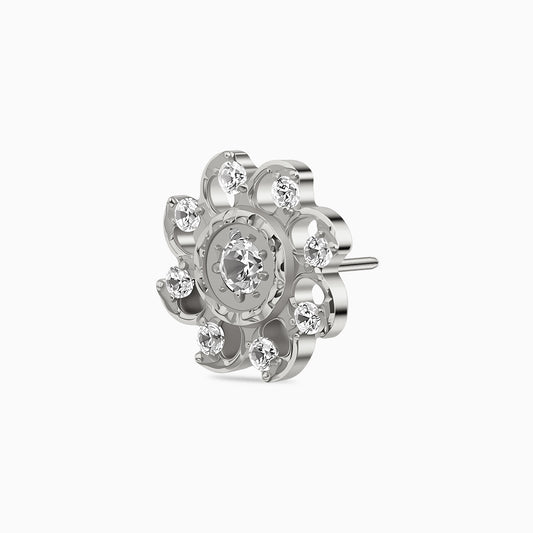 Titanium Threadless Swirl Cluster Top