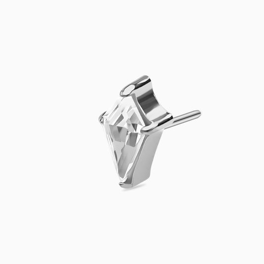 Titanium Threadless Kite Cut Gem Top.