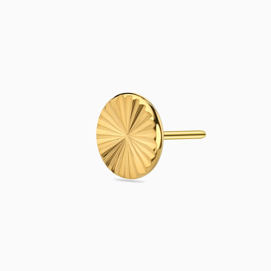 18Kt Gold PVD Titanium Threadless Sunburst Top
