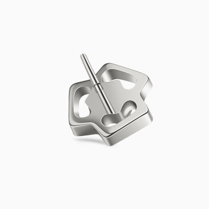 Titanium Threadless Open Triangle Gem Top