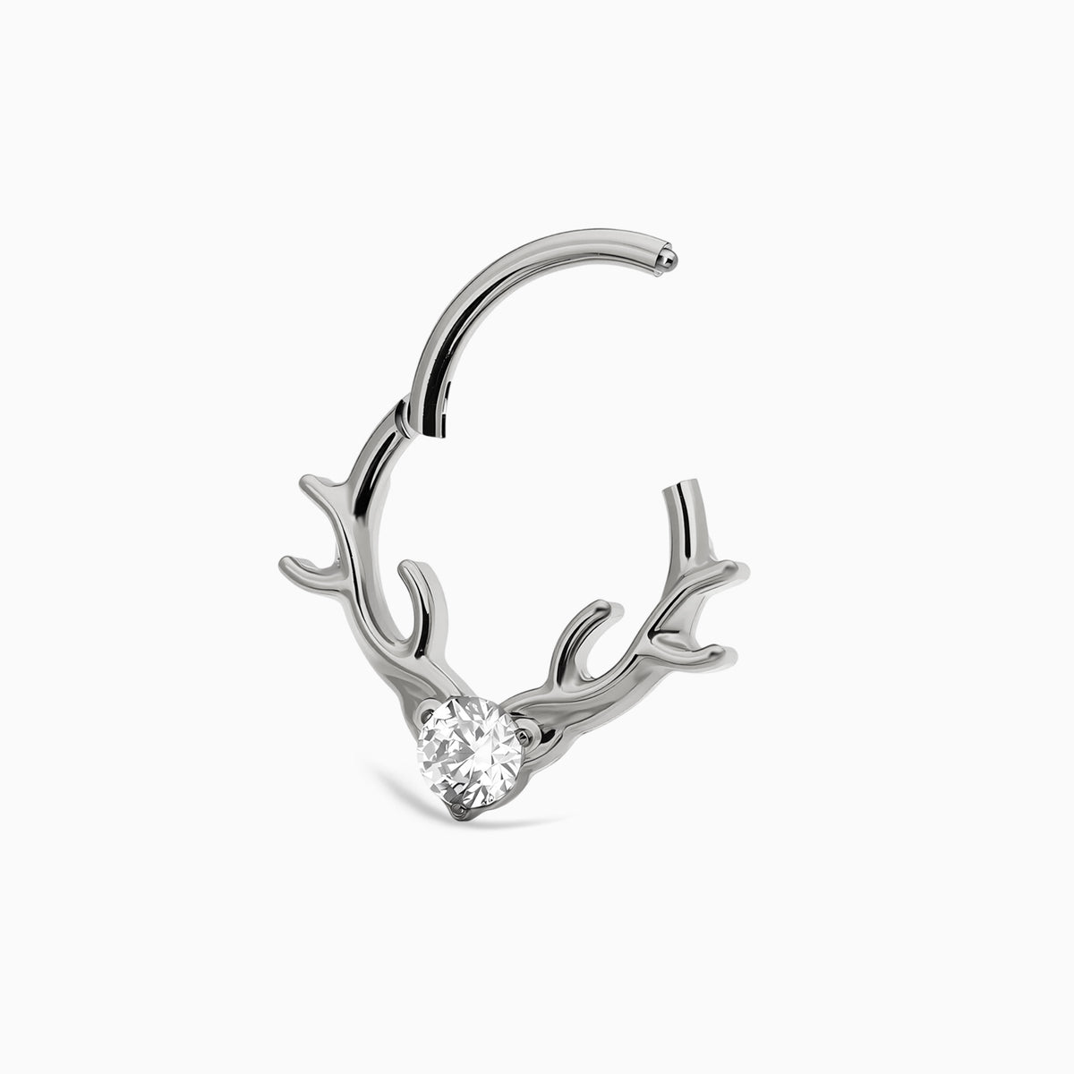Titanium Antler Front Facing Hinged Clicker