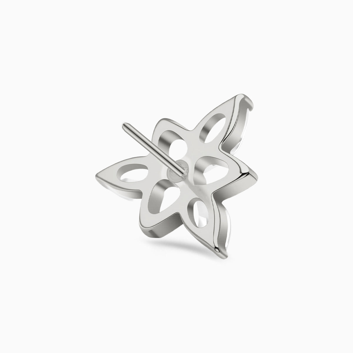 Titanium Threadless Marquise Cluster Top