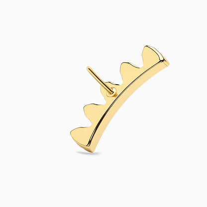 18Kt Gold PVD Titanium Threadless Crown Cluster Top