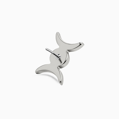 Titanium Threadless Triple Moon Opal Top