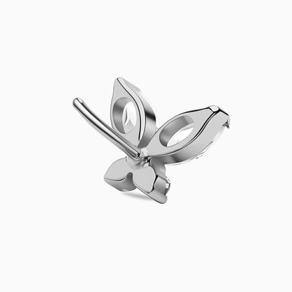 Titanium Threadless Butterfly Gem Top
