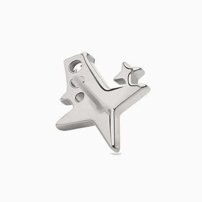 Titanium Threadless Shooting Star CZ Top