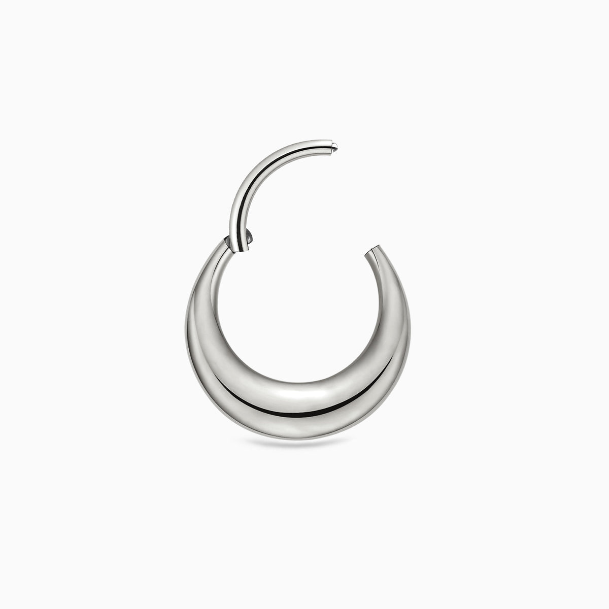 Titanium Sleek Dome Septum Front Facing Hinged Segment Clicker