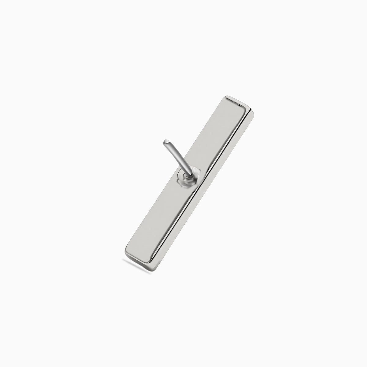 Titanium Threadless 6-Stone Bar Top